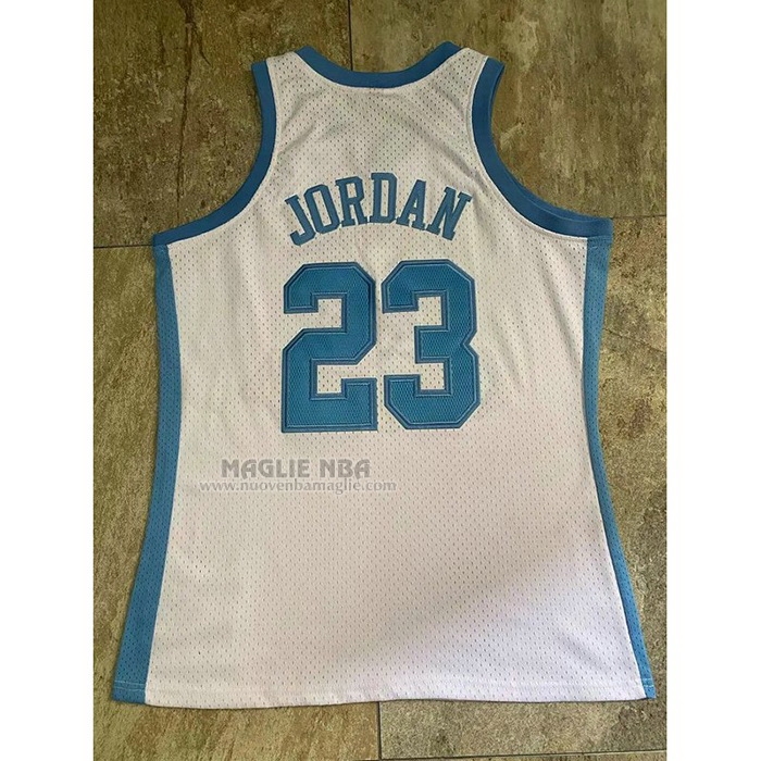 Maglia
 Michael Jordan NO 23 NCAA North Carolina Mitchell & Ness Tar Heels 1983-84 Bianco
